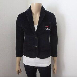 NWT Hollister Womens Corduroy Blazer Size XS Logo Jacket